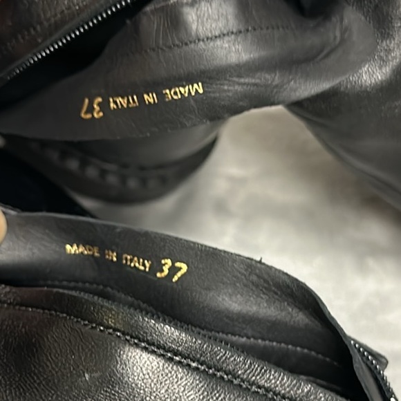 Prada Stretch Napa Moto Knee Boots Size 37 - Picture 10 of 10